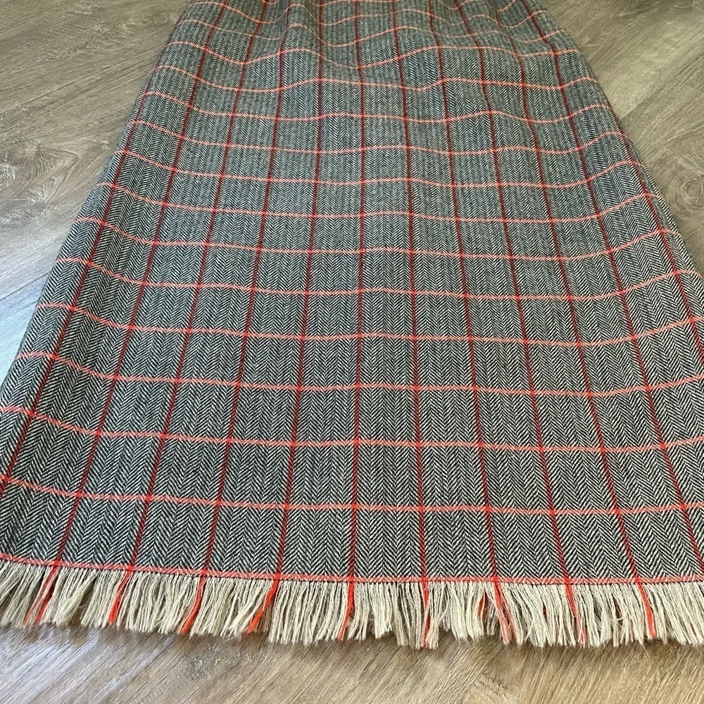 Harve Benard Sport Wool Maxi Skirt ~ Fringe Detail ~ Women’s Size 12 - Picture 11 of 11